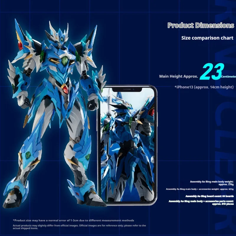 

Stock Motor Nuclear Assemble Ao Bing Guo Chuang Mecha Alloy Skeleton Movable Model With Dragon Action Figures Collection Toys