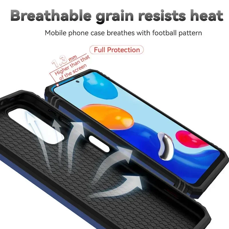 Zırh yüzük braketi itme telefon kılıfları Xiaomi Redmi için not 11 10 9 8 Pro Ma 9S başbakan Poco X3 NFC X4 M4 4G 5G XiaoMi 11 11T kapak