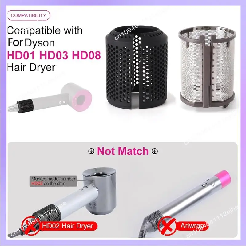 N83R Hair Dryer Inner Filter + Outer Filter Cage Replacement Replacement For Dyson HD01 HD03 HD08 Models Spare Parts A