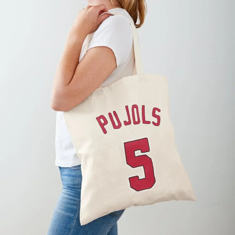 

Albert Pujols Tote Bag university shopper bag bags for women tote bag screen foldable reusable