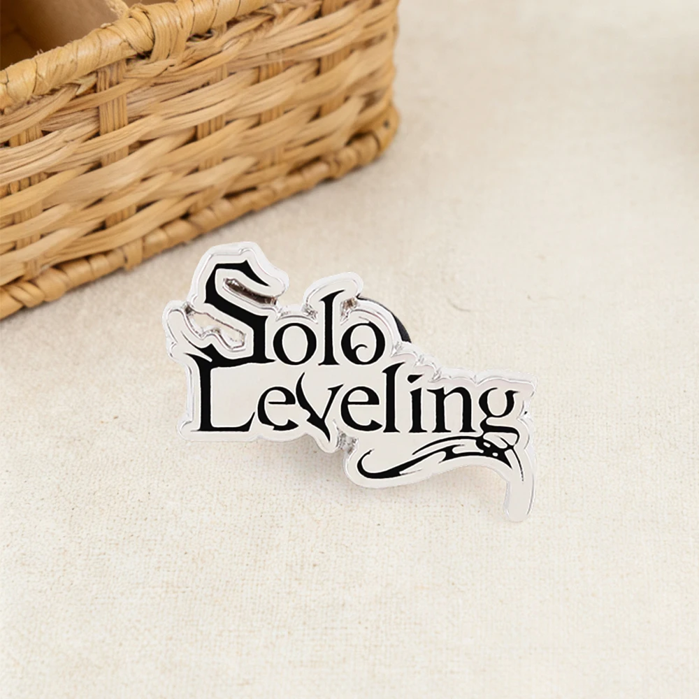 Solo Leveling Logo Emaille-Anstecknadel Sung Jin-Woo Anime-Brosche Metallabzeichen Ore Dake Level Up Na Ken Schmuck Fansammlung Geschenk – Detail 5