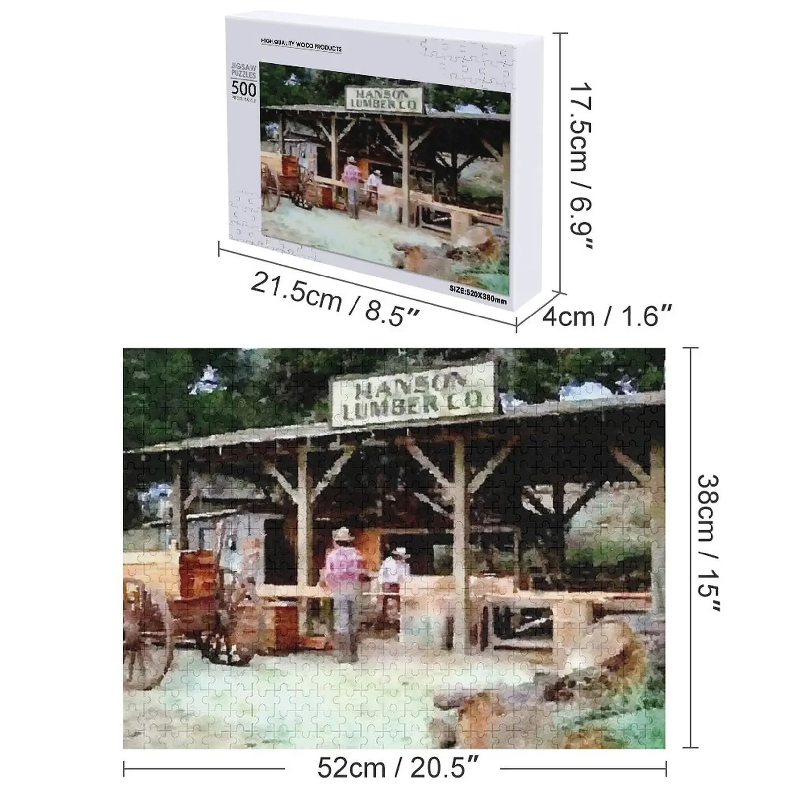 Hanson Mill Little House on the Prairie Jigsaw Puzzle Photo Personalized Gifts Game Children Personalize Puzzle