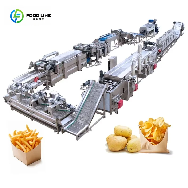 Kartoffeln, gefrorene Pommes Frites-Maschine, Produktionslinie für Pommes Frites, automatische Maschine zur Herstellung von Pommes Frites, Preis