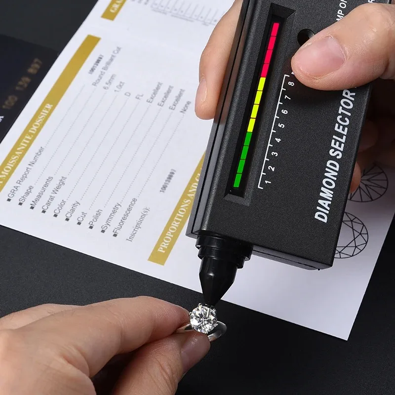 خواتم ألماس مويسانيتي حقيقية للنساء ، فضة إسترليني ، جودة عالية ، خاتم خطوبة فاخر ، مجوهرات زفاف