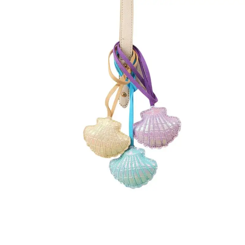 Sommerliche Hängedekoration Muschel-Schlüsselanhänger für Frauen und Mädchen, Schlüsselring-Anhänger zur Handtaschendekoration, DIY-Schmuckgeschenke – Detail 5