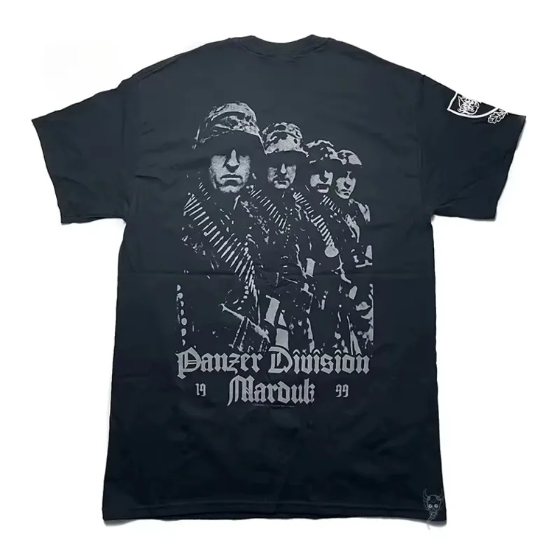 MARDUK Panzer1999 Black Metal Band Casual Sporty Light-Luxury Men's T-Shirts Men's and Women's Short Sleeves & Couple Styles
