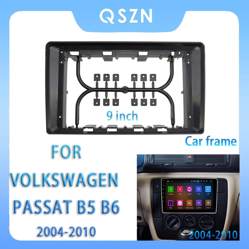 

For Volkswagen Passat 2004-2010 9 Inch Car Radio Fascia Android MP5 Player Panel Casing Frame 2Din Head Unit Stereo Dash Cover