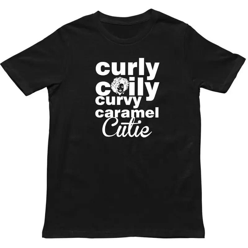 Curly Curves T Shirt Hair Comfortable Curvy Fit Top