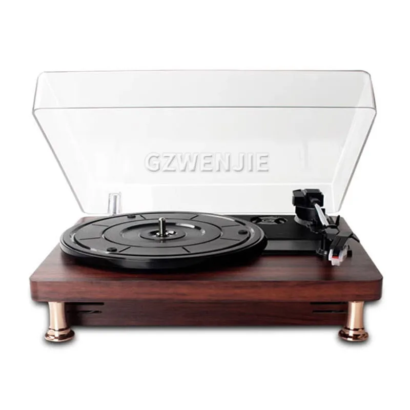 Retro Vinyl Record Player / Dustproof Cover Classic Nostalgic Style Record Player 33/45/78RPM Turntables Gramophone Phonograph