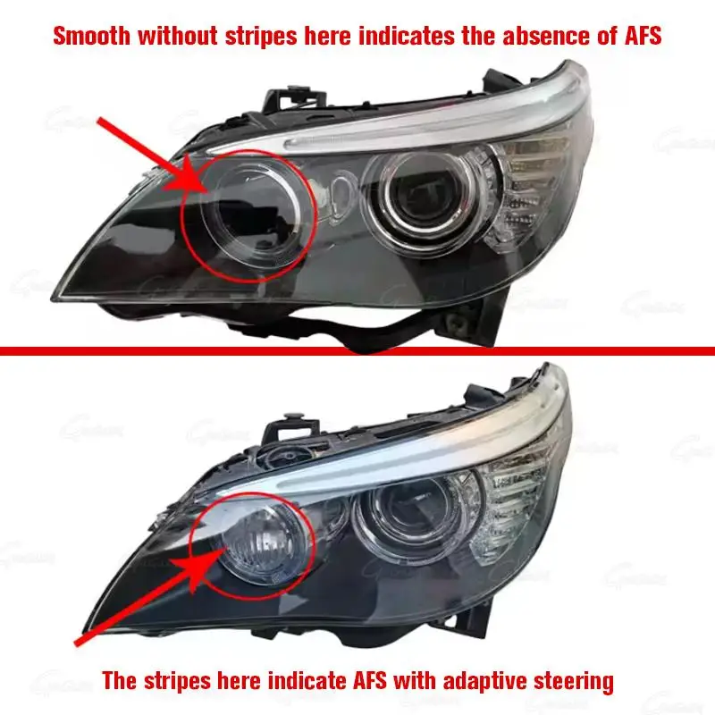 Xenon headlight internal wiring harness plug and follow-up steering system wiring harness Fit for BMW 5 Series E60E61 08-10