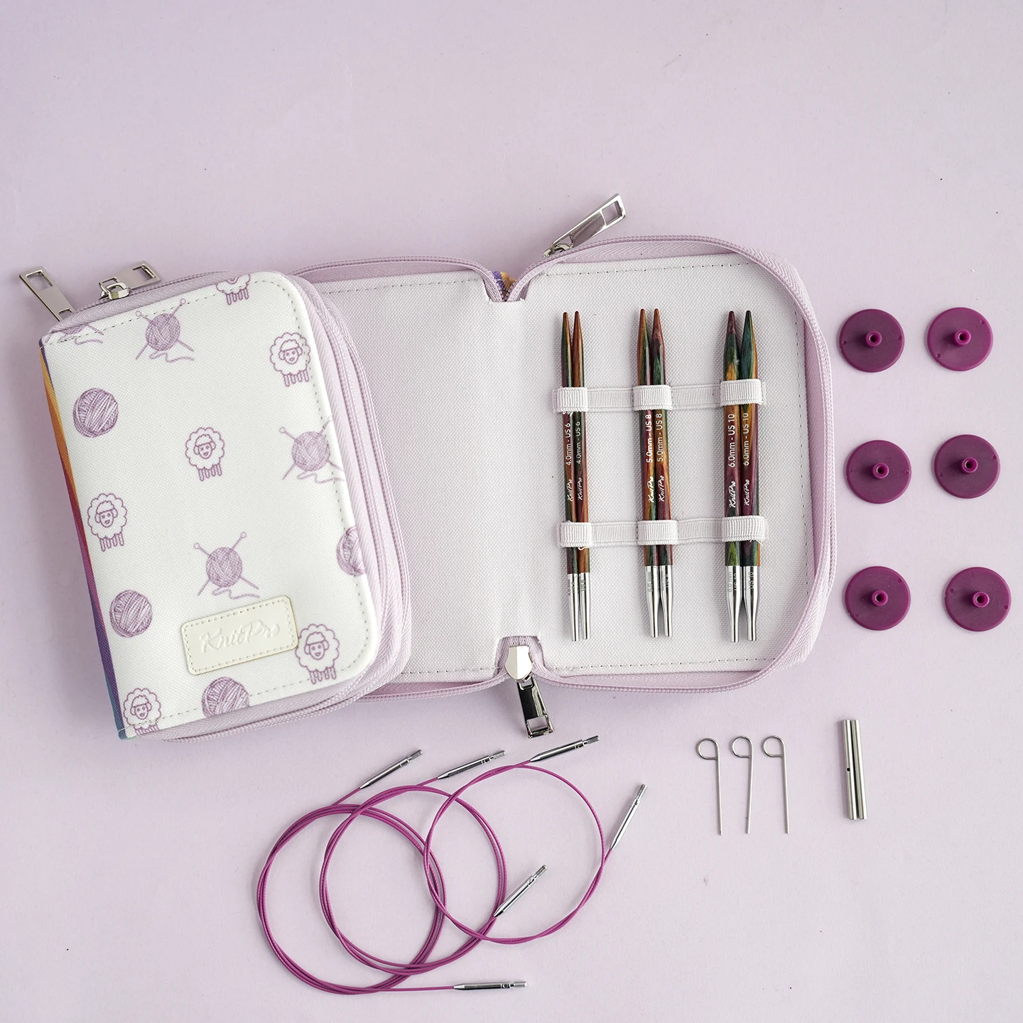 New Knitpro Symfonie 2 Starter Interchangeable Circular Needle Set(5