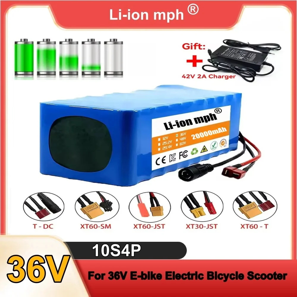 

10S4P Electric Scooter 10000mAh 36v Lithium Battery 18650 battery pack 36V 20Ah Electric Scooter Electric Scooter Battery 36v