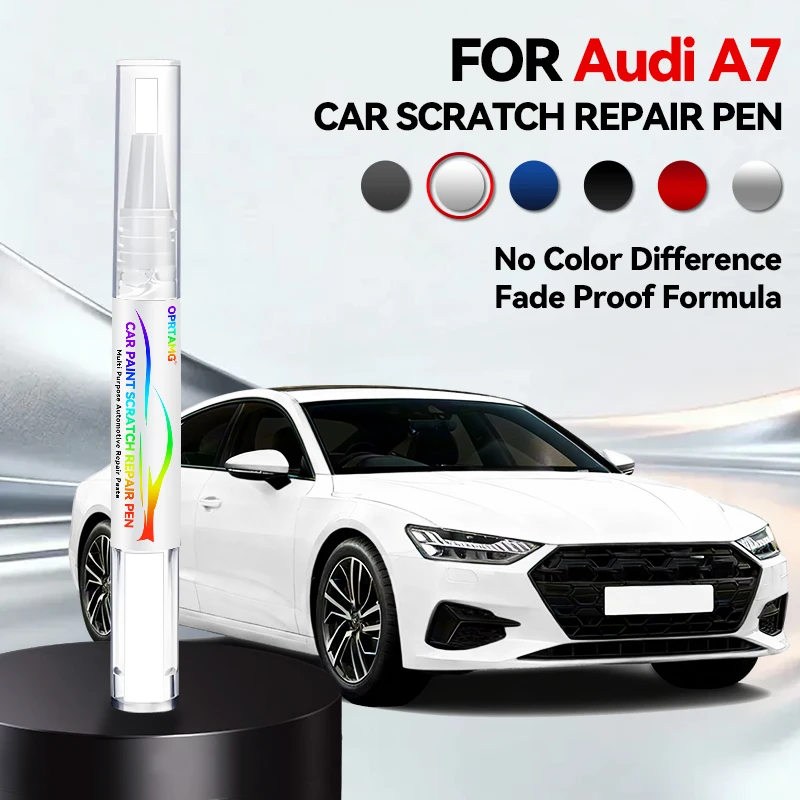 

Ручка-корректор для ремонта автомобильной краски для AUDI A7 1996-2026: аксессуары для устранения царапин, цвета: белый, черный, красный, серый, синий, серебристый