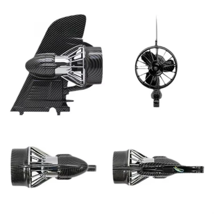 Carbon Fiber Electric Surfboard Fin Kit Single Fin for Lakes Rivers SUP Stand-Up Paddleboarding Accessory