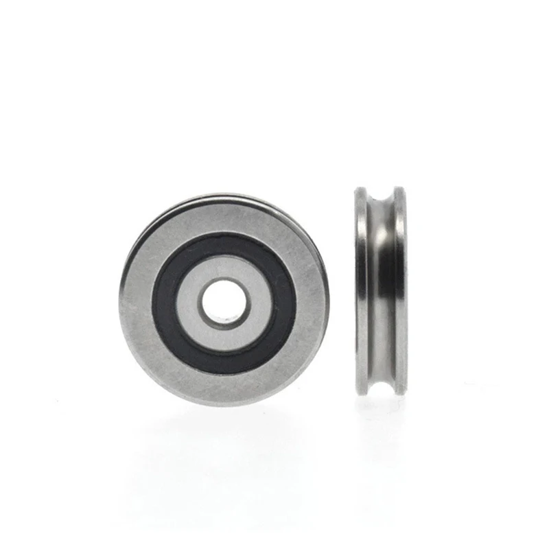 1PC 6*33*8mm V Groove Mental Bearing Round Pulley Steel Wire Over Line Lifting Wheel Guide Wheel Mechanical Rolling Wheel