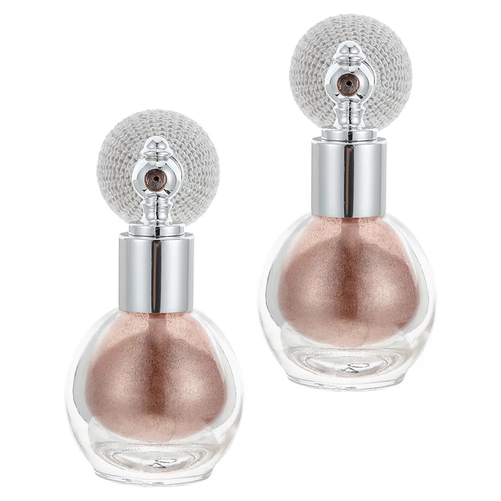 

2 Pcs Glitter Spray Sparkle Highlighter Powder Body Chunky Shimmer Bottles for Hair