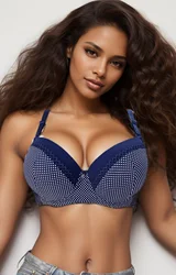 Diana Rose With underwire, big breasts, thin underwear, breathable, gathered, anti-sagging, breasts, women's bra