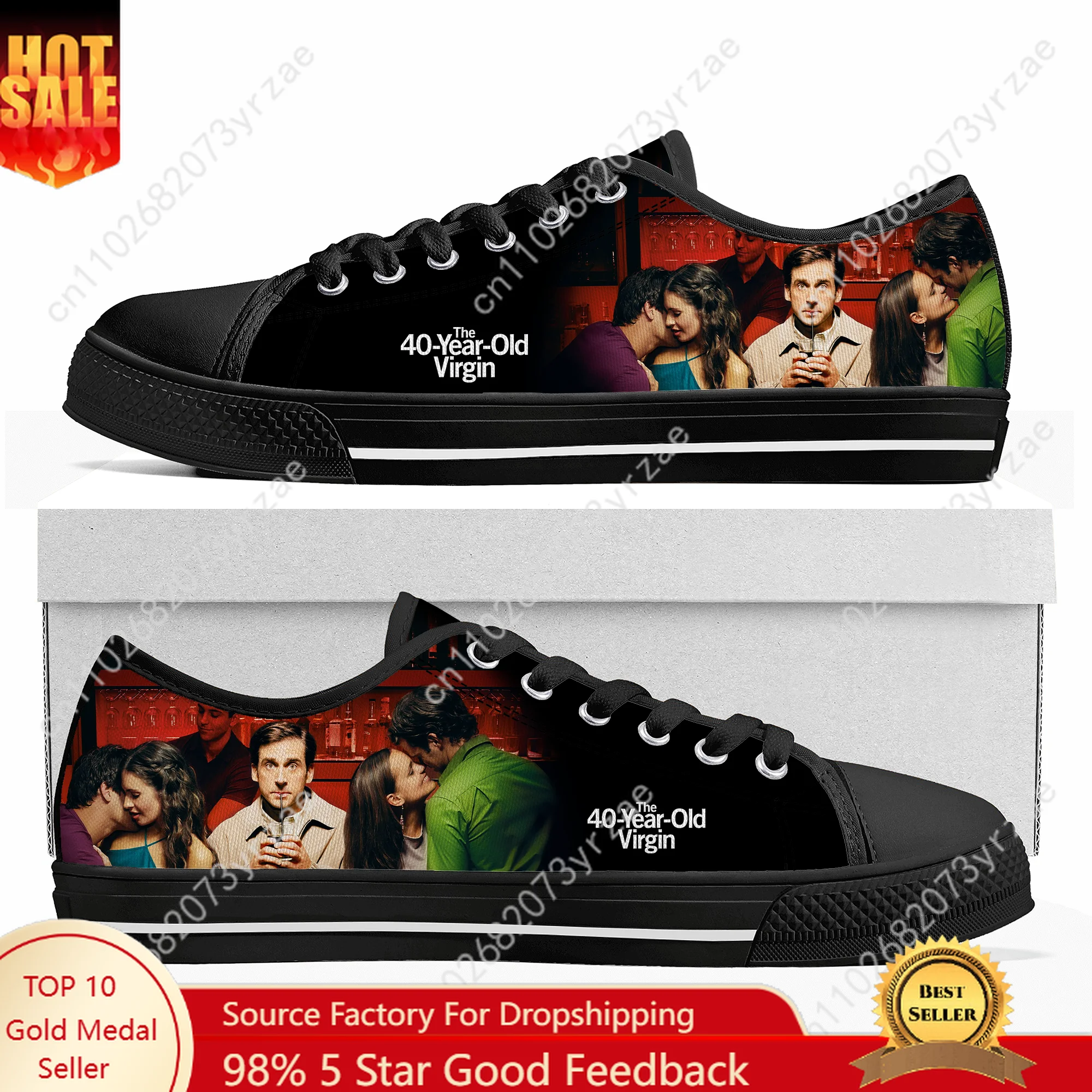 

The 40 Year Old Virgin Low Top High Quality Sneaker Men Women Teenager Canvas Sneaker Casual Fashion Patterns Shoe Custom Shoes