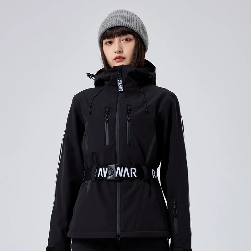 2025 Winter New Women\'s Outdoor Sports Skiing Snowboarding Jackets Clothes Windproof Warm Cotton Slim Fit Ski Top Snow Overcoats