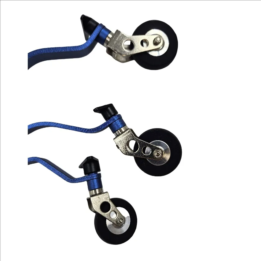 Jeu de roues de train d'atterrissage arrière en plaque d'aluminium, pour moteur à essence 26CC/30CC/40CC/50CC/63CC/80CC, modèle d'avion RC