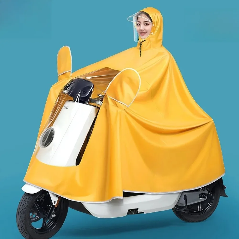 

Дождевик для мотоцикла, длинный, водонепроницаемый, для одного и двух человек, с прозрачным окном для приборной панели