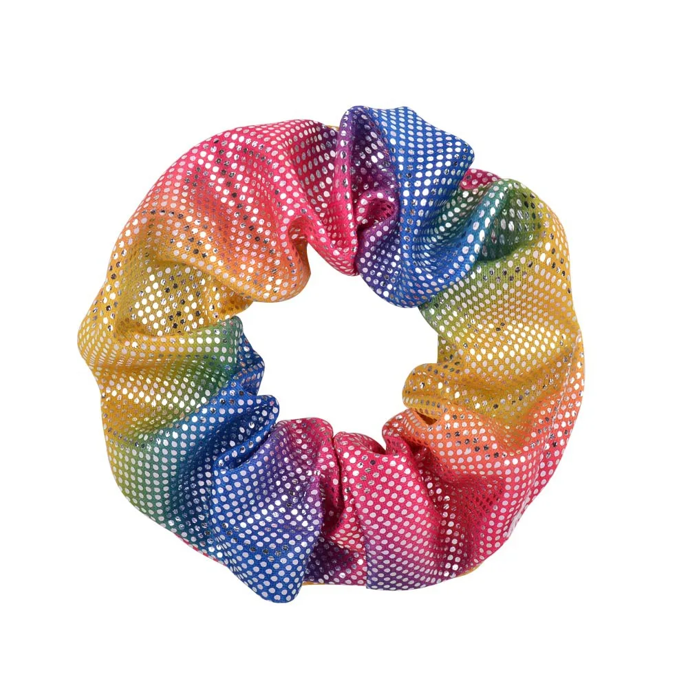 10 stücke glänzende metallische Haar gummis Haar Meerjungfrau Gummibänder Haar bänder Haar gummi Pferdes chwanz Halter Zubehör für Frauen Mädchen – Detail 16