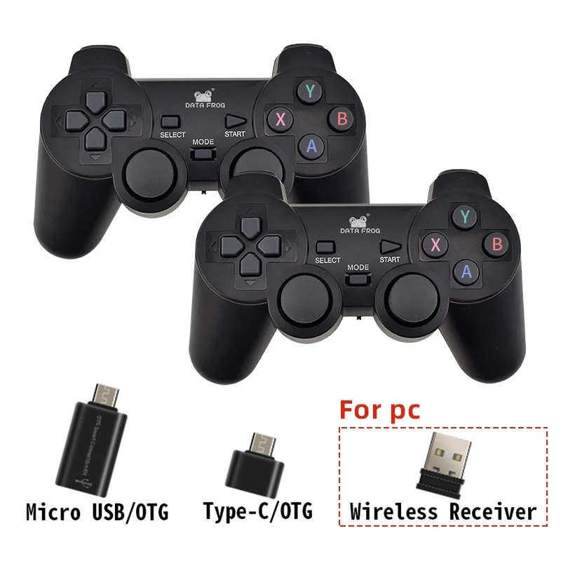 2.4 G Wireless Controller Gamepad for Android iPhone Bluetooth Gamepad with OTG Converter for Smart Phone Tablet PC