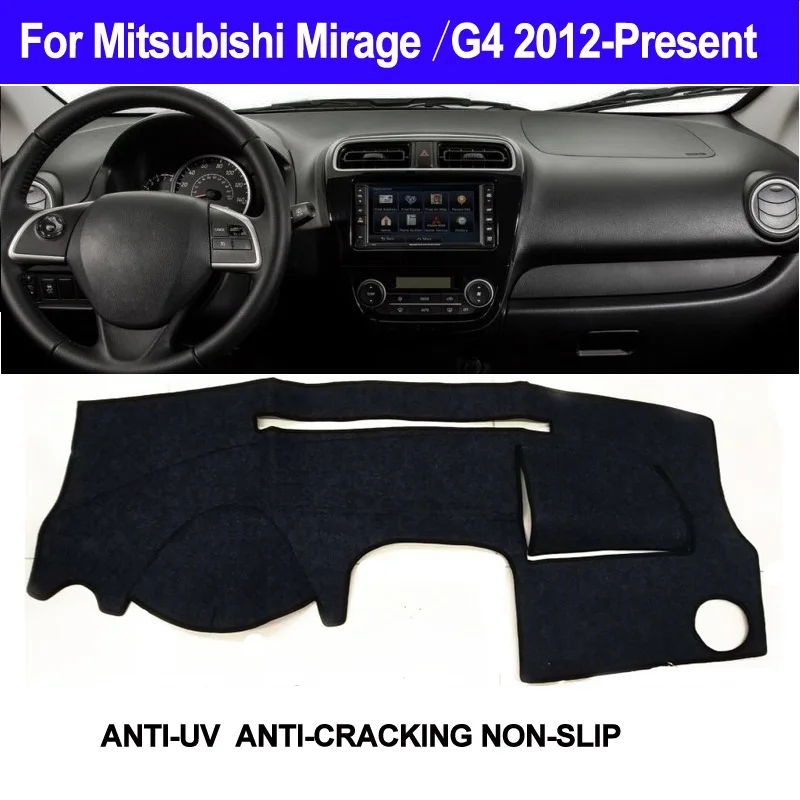 

Auto Sun Shade Car Dashboard Cover For Mitsubishi Mirage / Mirage G4 2012 2013 2014 2015 2016 2017 2018 2019 Presen LHD RHD