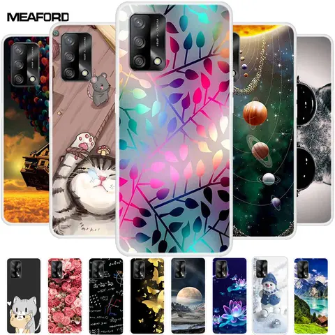 Coque de téléphone en silicone TPU souple transparent pour Oppo, housse de pare-chocs, mode, A74, 4G, A54, 5G, 4G