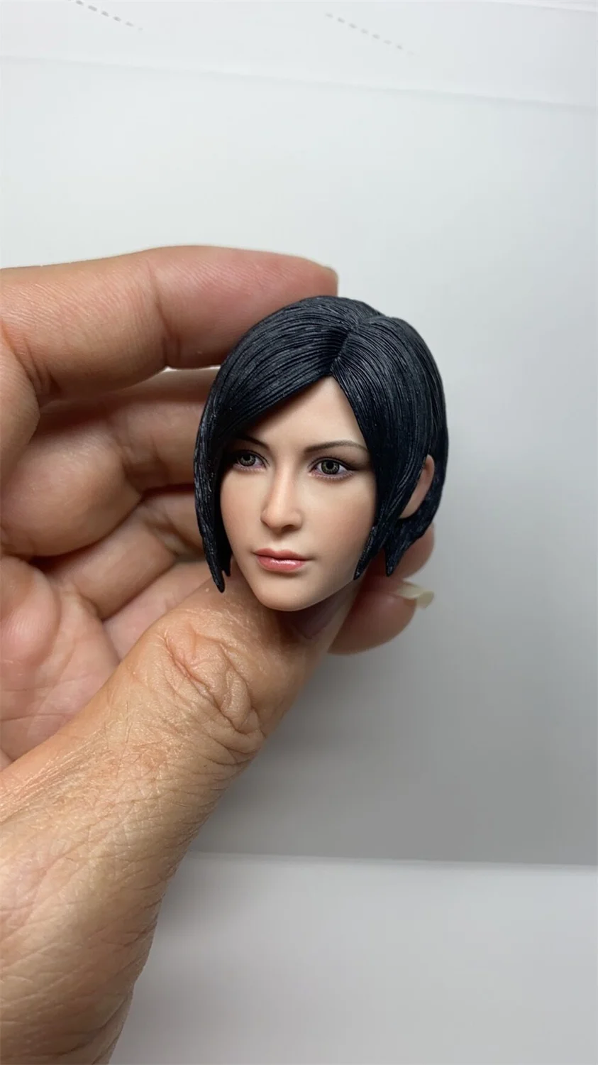 1/6 Ada Wong Girl Head Sculpture Anime Doll Model Fit 12