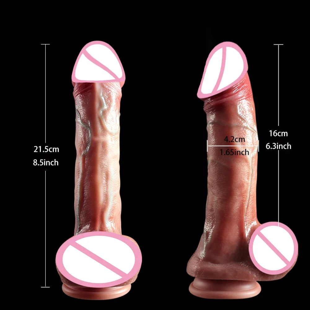 Super Real Skin Dildos Silicone Realistic Penis Suction Cup Male Artificial Fake Cock Dick Sex Toys for Women Vaginal Anal Sex