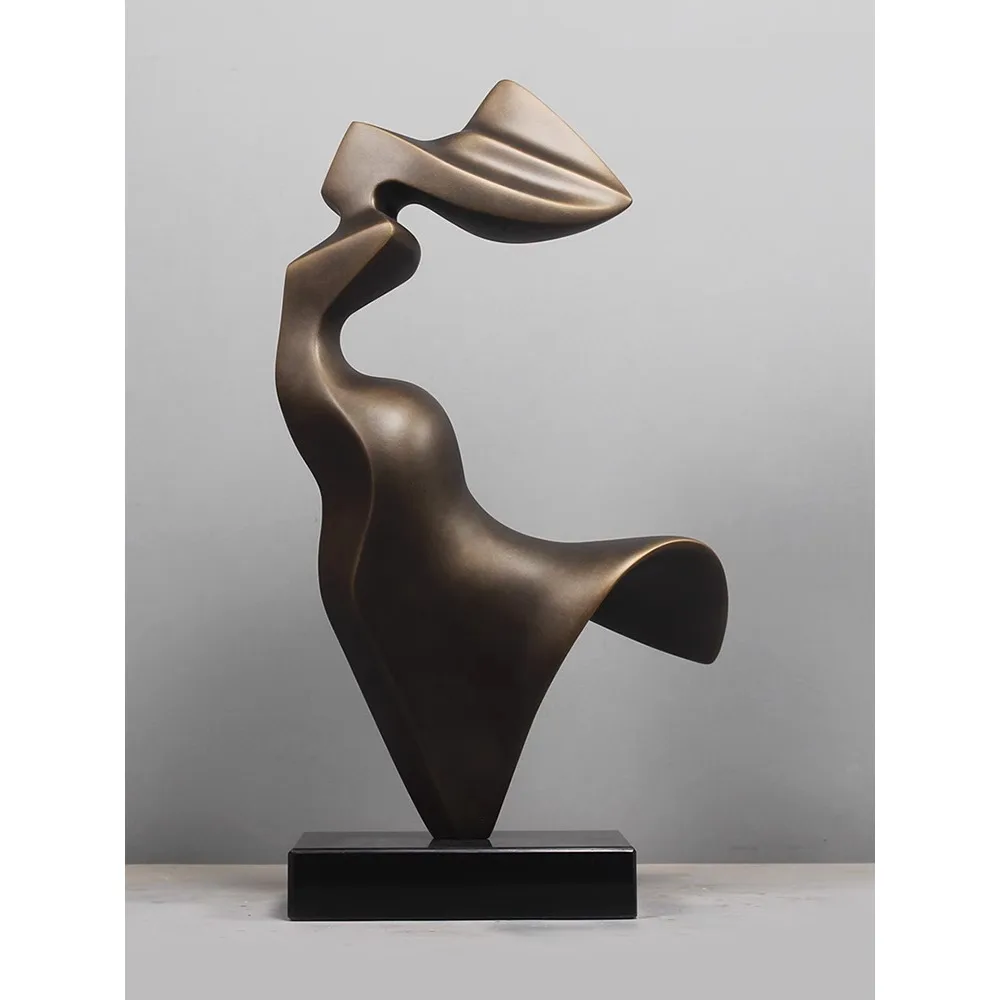 Sculpture Decoration Abstract Art Light Luxury Decoration Modern Soft Decoration Fiberglass Home Sales Office Dancing People