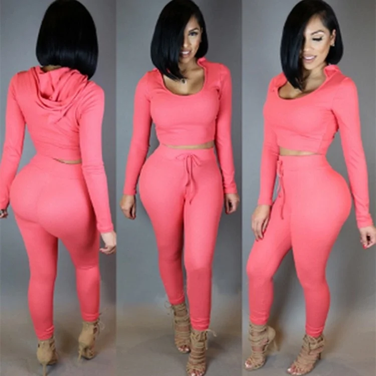 Y2k Two 2 Piece Set Women Suit Outfit Two Piece Set Crop Top Legging Sweatpants Set Crop Hoodie Set Female Pants Tracksuit