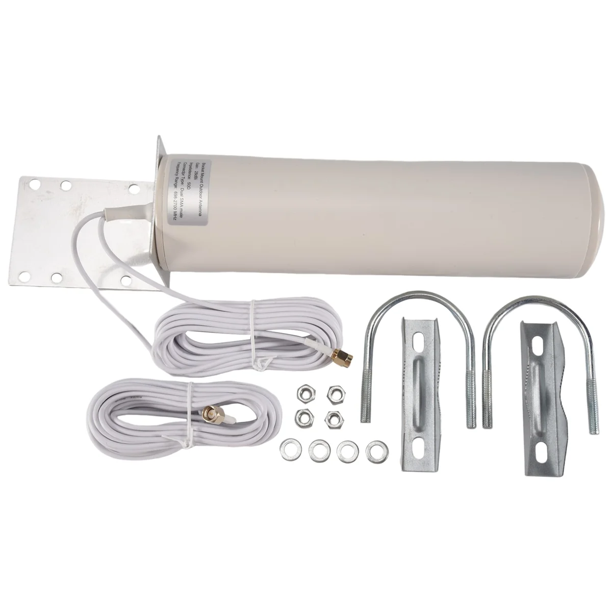 เสาอากาศ WiFi 4G LTE Antena SMA 12DBi Omni เสาอากาศชาย 5M สายคู่ 2.4GHz สําหรับ B315 E8372 E3372 ZTE เราเตอร์ SMA ชาย