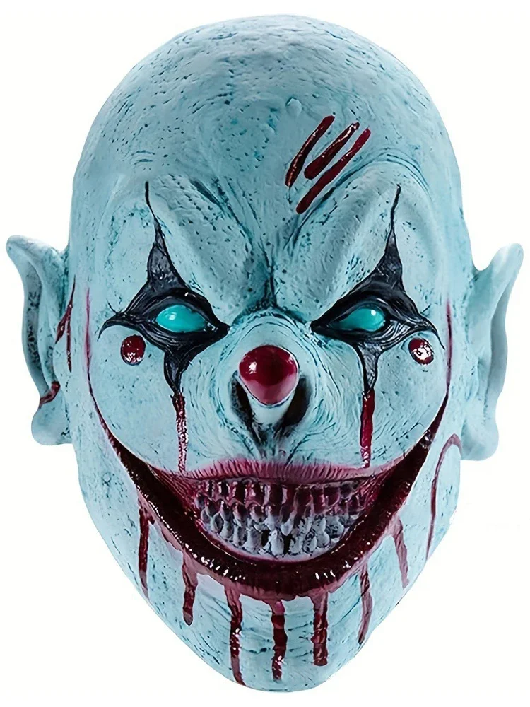 Halloween Gruselige Maske Terrifier Clown Latex Maske Horror Club Streich Kopfbedeckung Weihnachten Party Cosplay Kostüm Requisiten Zubehör