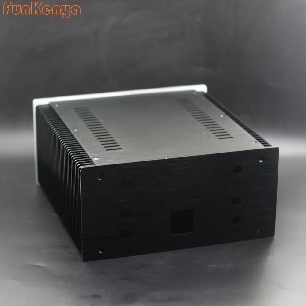 W240 H120 D257 Power Amplifier PSU Anodized Aluminum Box Preamp Housing DAC Decoder Enclosure Blank Panel Custom Drill DIY Case