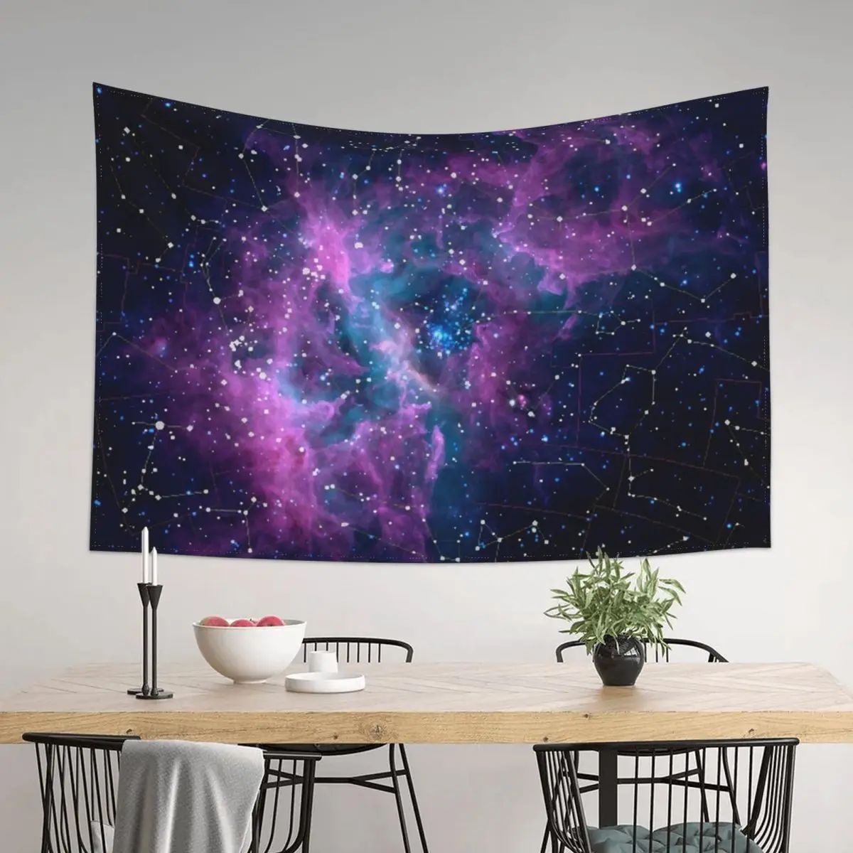 

Pink nebula Tapestry Kawaii Room Decor Room Decor Korean Style Room Decorations Aesthetics Tapestry