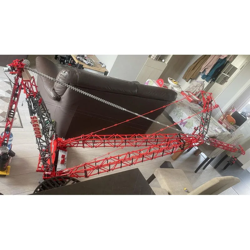 

MOC-195537 Новый классический круглый грузовой кран SK6000, модель строительного блока, 7512, детали, игрушка в подарок на день рождения для мальчиков и детей