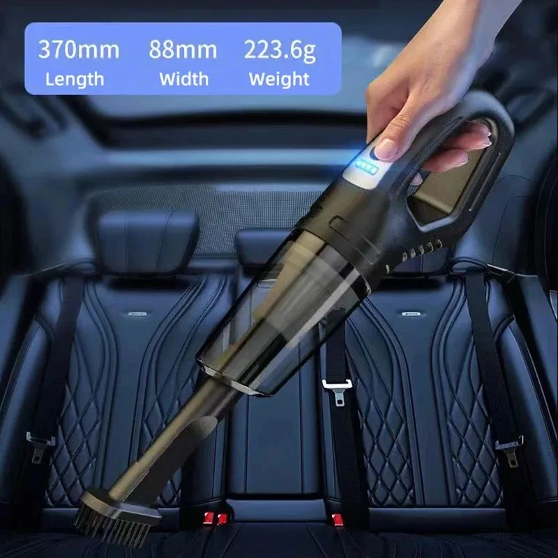 Car Multifunctional Vacuum Cleaner Handheld Strong Suction Rechargeable Car and Home Small Cordless Vacuum Cleaner for Two-Ear