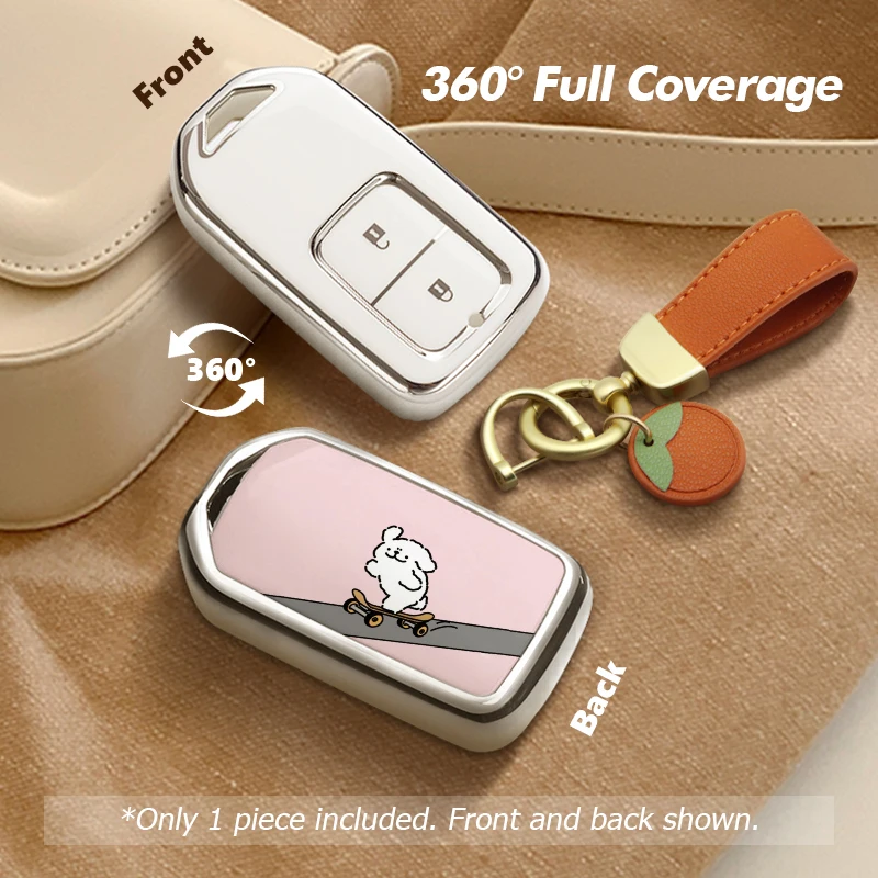 Для Honda Accord EX EXL Civic CRV Jazz Jade Fit City Odyssey XR-V HRV Pilot Freed Vezel Чехол для автомобильного ключа Брелок для щенка собаки