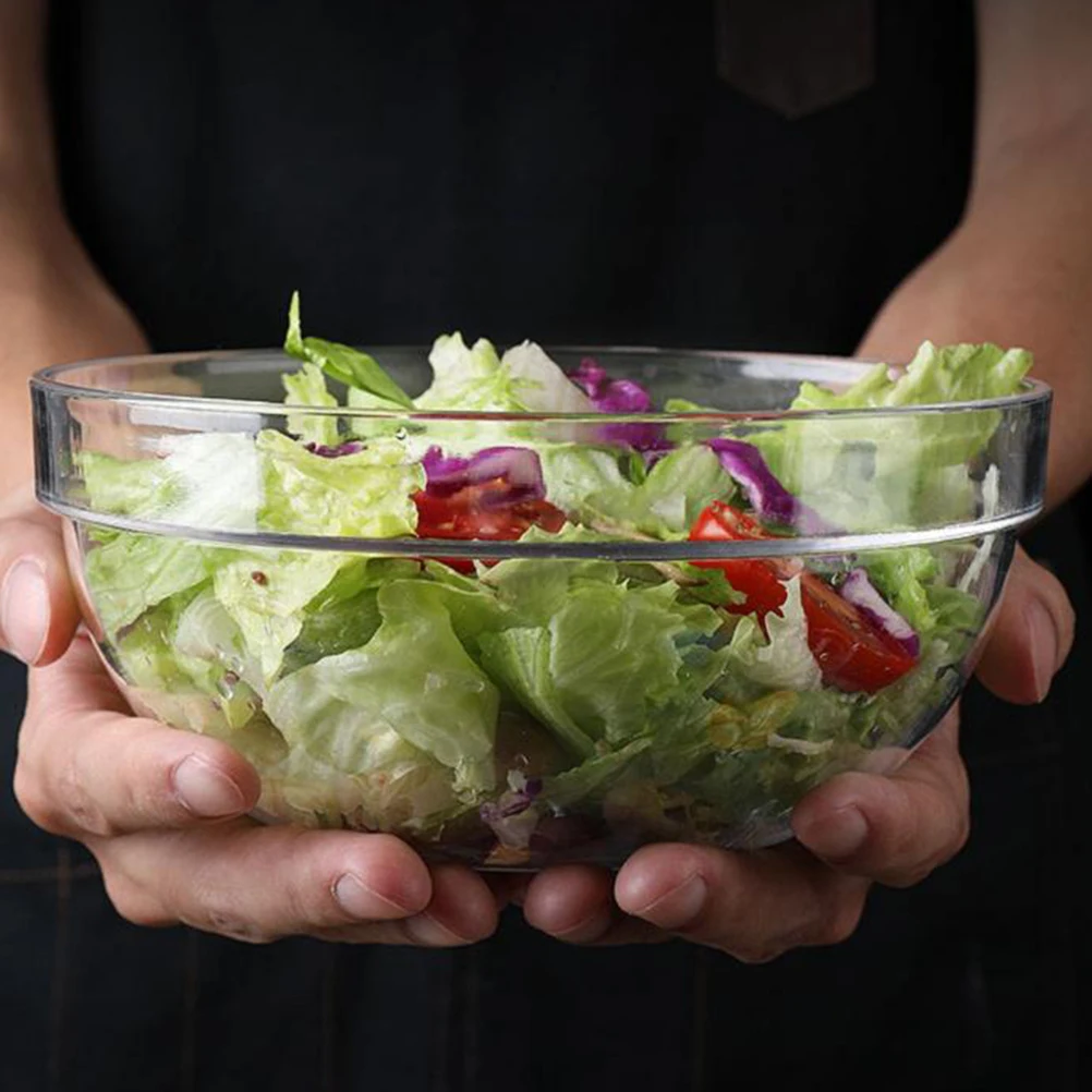 

Salad Bowl 1000Ml Clear Food Serving Bowl For Snacks Fruit Vegetables Cocktail Whiskey Spirits Home Hotel Restaurant