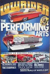 LOW RIDER METAL TIN SIGN LOW RIDER PERFORMANCE ARTS GARAGE WALL ART MAN CAVE CAR