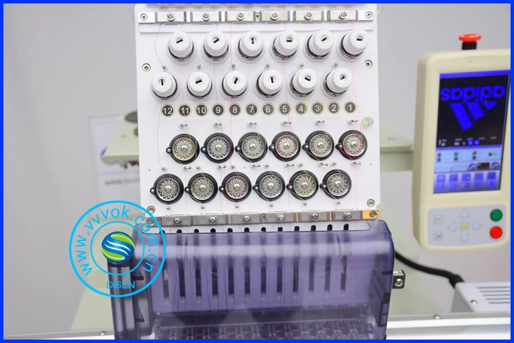 آلة تطريز غطاء رأس واحد مستعملة تجاريًا في الصين لحقائب الأحذية المسطحة