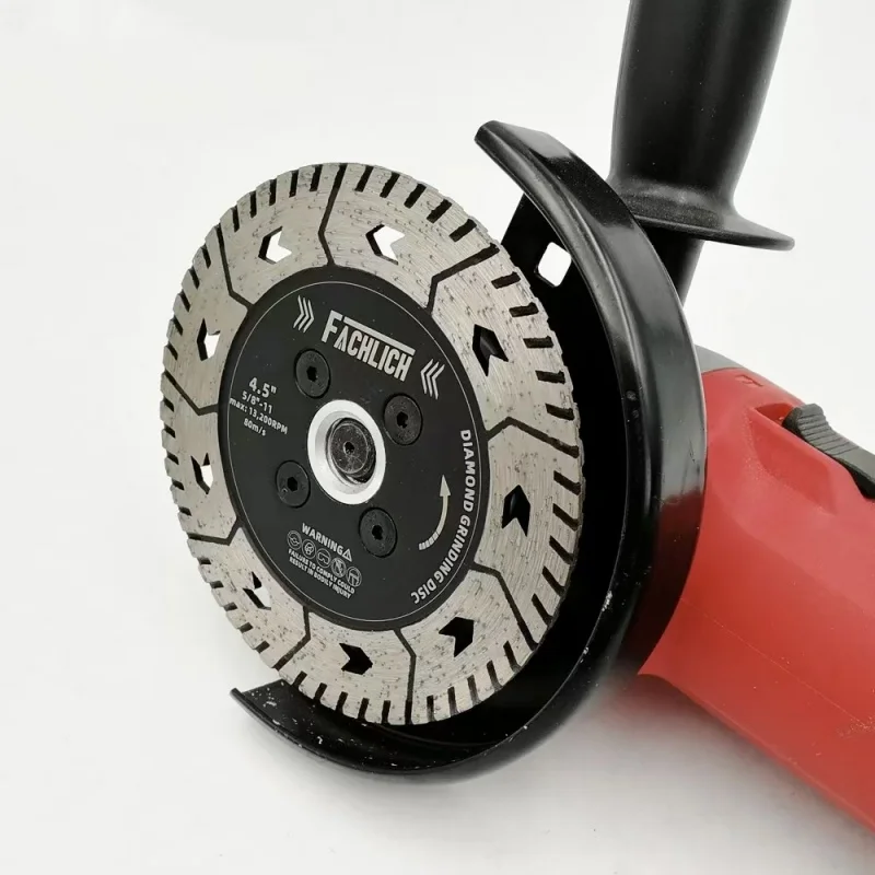125mm Turbo Diamond Saw Blade Dual Purpose for Stone Tile Marble Concrete with Protective Teeth for Efficient Cutting