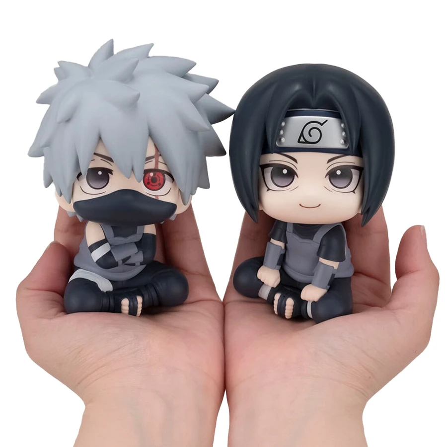 10cm Naruto Anime Figur Naruto Shippuuden Uchiha Itachi Actionfigur Q-Version Kakashi Figurine PVC Sammlermodell Spielzeug