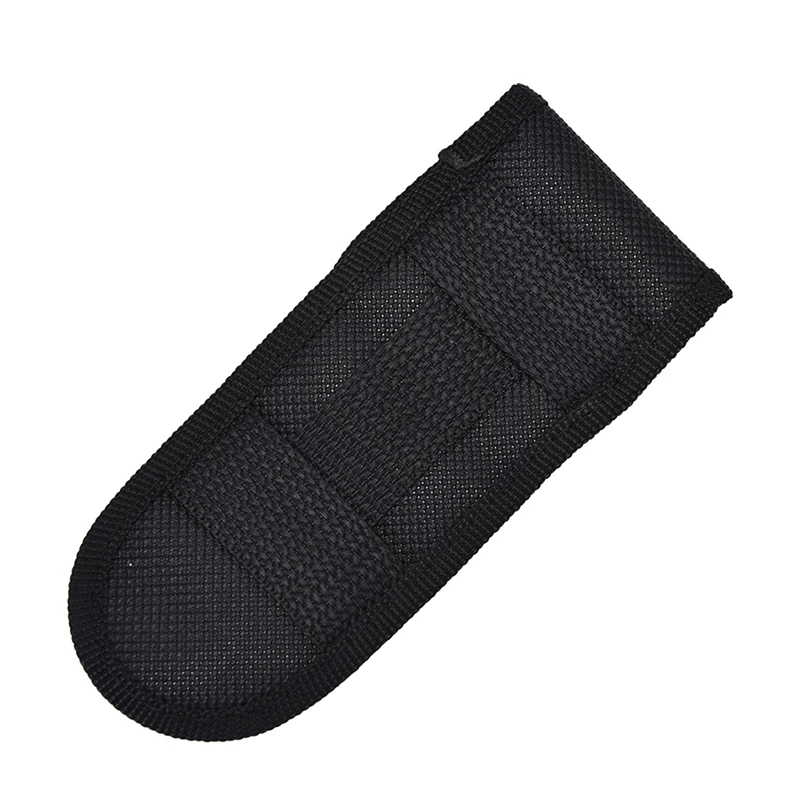 Black Nylon Knife Sheath Bag For Folding Knife Tool Belt Case Flashlight Holder