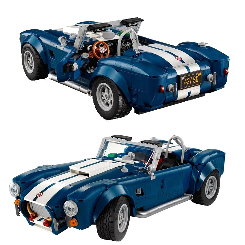 2025 Nuova Tecnologia 10357 Shelby Cobra Auto Sportive Kit Meccanico Modello di Montaggio Auto Building Blocks Giocattolo Per Adulti Regali