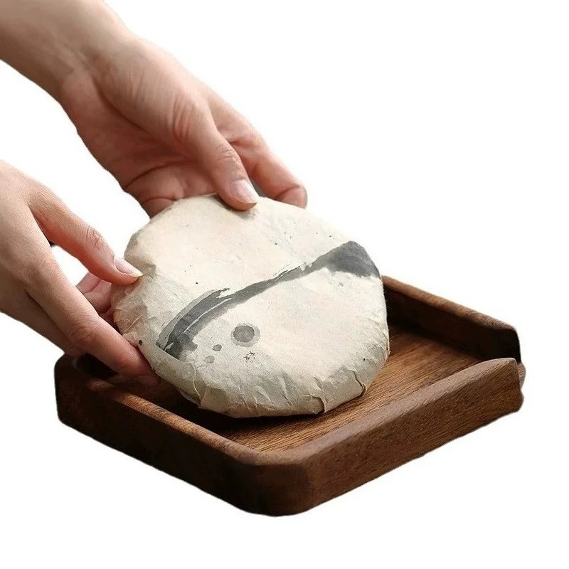 Bandeja de Té de Madera de Nogal, Bandeja para Pastelitos de Té Grandes y Pequeños, Plato de Presentación, Accesorios para Juego de Té de Madera Maciza para el Hogar