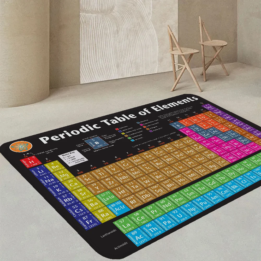 Periodic Table of Elements Kitchen Mat Cheaper Anti-slip Modern Living Room Balcony Printed Modern Home Decor