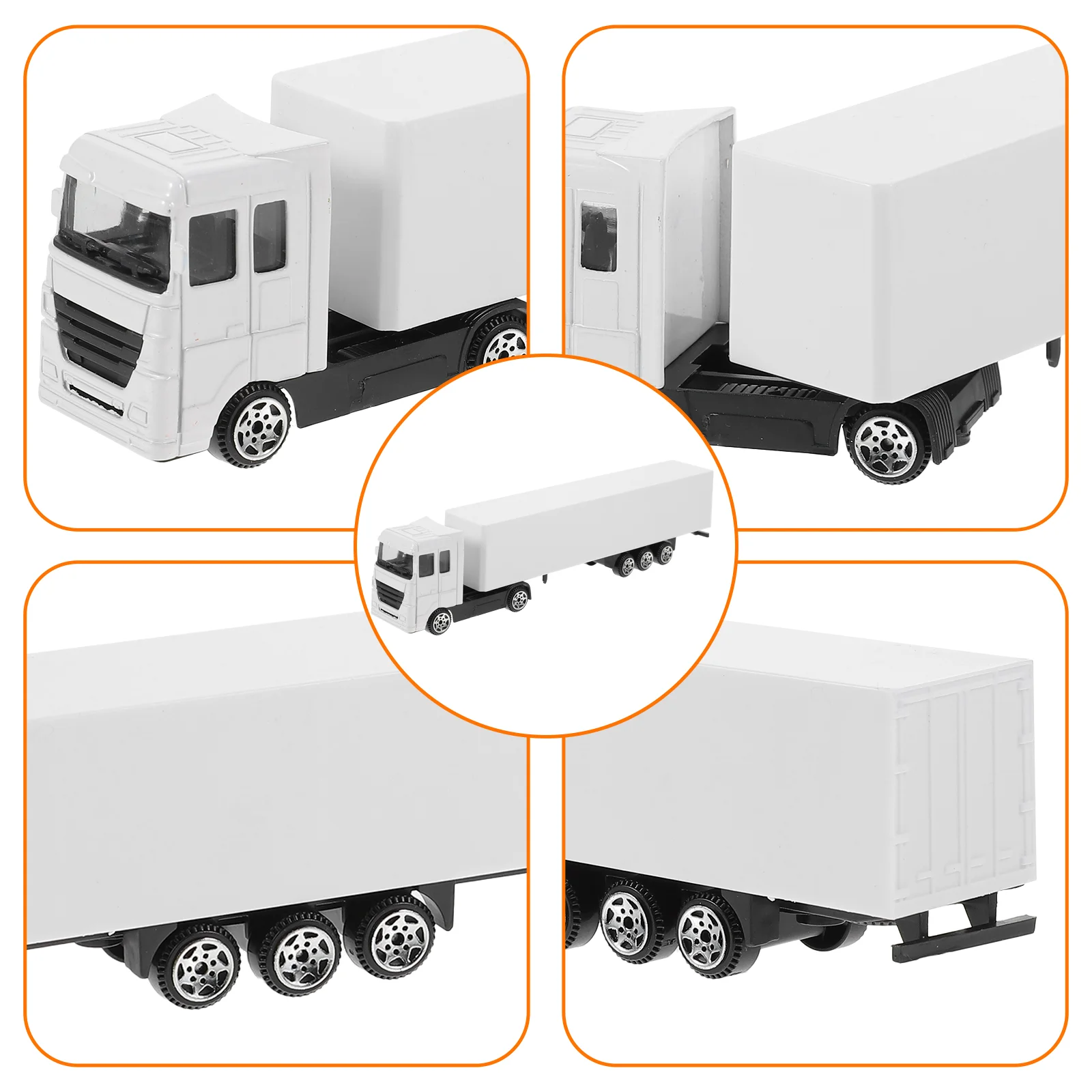 Truck Model Toy Alloy Mini Container Shipping Car Toddler Baby Toys Construction Kids Cognitive